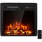 Gymax 18 inch Electric Fireplace Insert Freestanding and Recessed 1500W Stove Heater